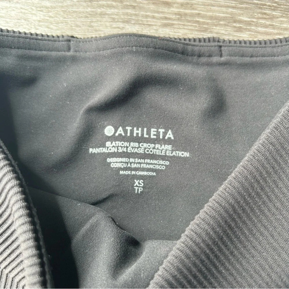 NWT Athleta Elation Rib Crop Flare Pants - Picture 9 of 13
